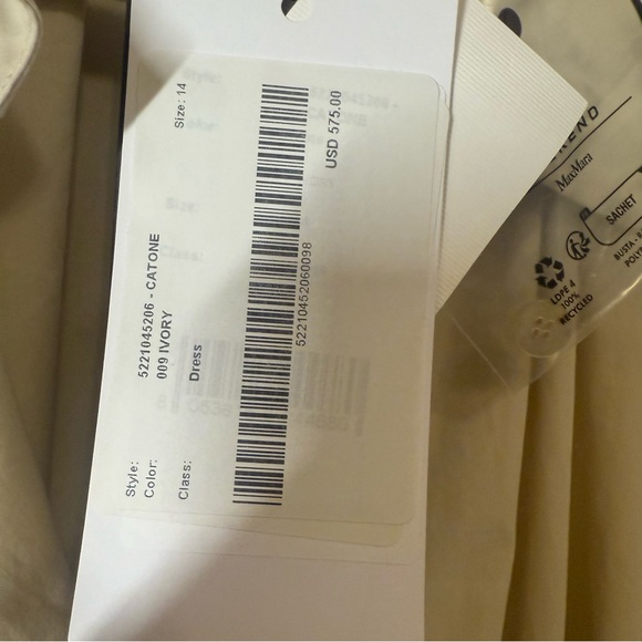 Weekend Max Mara 100% Cotton Catone Dress in Ivory - Picture 11 of 13